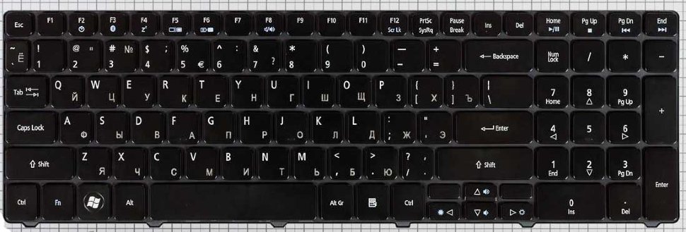 Новая клавиатура для ноутбука  Acer Aspire 7750, 7750G